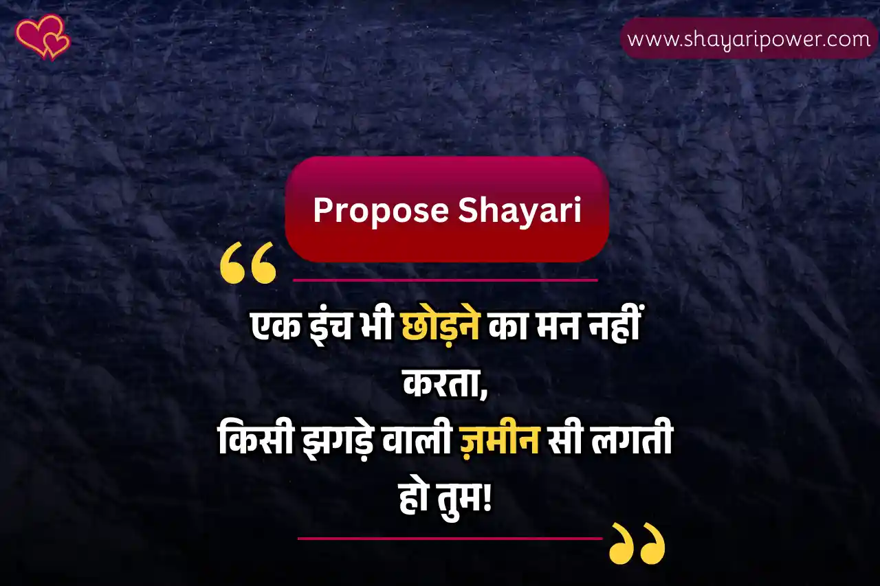 propose shayari