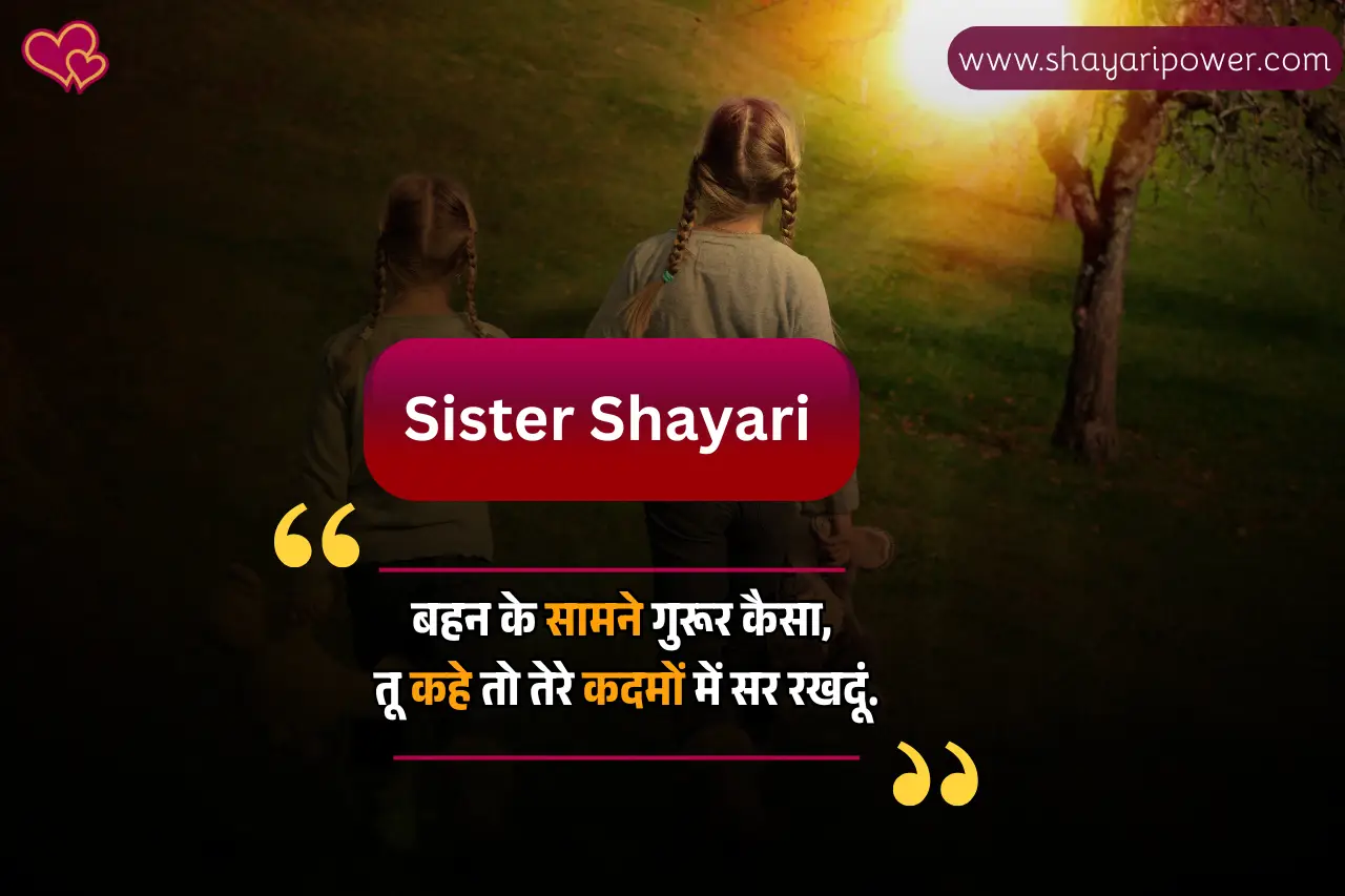 sister shayari