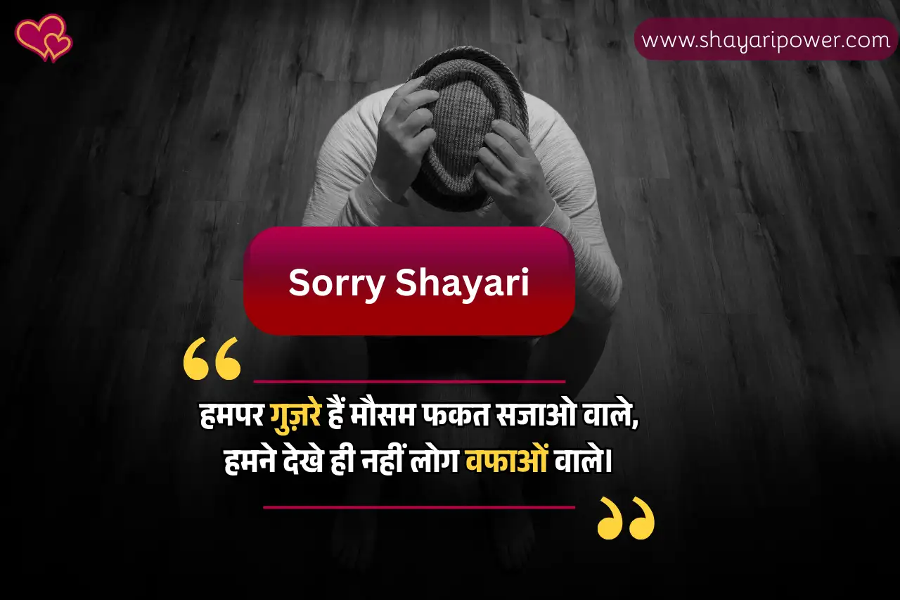 sorry shayari in hindi